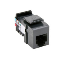 LEVITON  41106-RG6               Voice Grade QuickPort Connector, 6-Position 6-Conductors, Grey