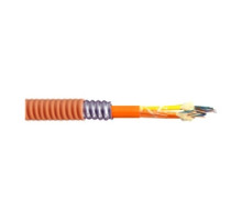 SUPERIOR ESSEX  L4024NK1Q               Premises Fiber Interlock Armored Cable, Single Unit Tight Buffer, Plenum Rated, Flexible, Heavy Duty Interlocking Aluminum Armor, 24-Fibers, OM3 TeraFlex Bend Resistant Laser Optimized 10G/300 Multimo