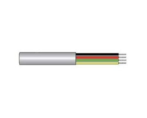 ALPHA WIRE  1604 SL021               Communication-Control-Industrial-Cable, Communication-Control, 4 Conductor, 26 AWG, Unshielded, 150 V, PVC Jacket, PP Insulation, 0.09 Jacket Diameter, 0.024 Jacket Thickness, 0.037 Core Diameter, 7/34 S