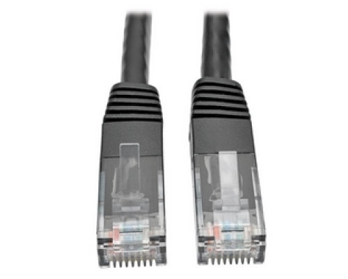 TRIPP LITE N200-002-BK        Cat6 Gigabit Molded Patch Cable RJ45 M/M , Black, 2 ft.