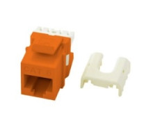 ON-Q/LEGRAND  WP3476OR               Keystone Insert, Quick-Connect, Cat 6, RJ45, 8P8C, 4-Pair, 24 to 22 AWG Wire, T568A/B Wiring, 0.665