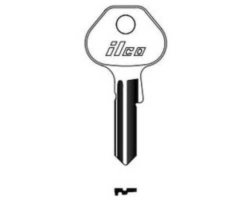 KABA ILCO CORP  1092-6000B NP A03  AL00000432              Cylinder Lock Key Blank, Brass, Nickel Plated, 3 Price Group, For Master