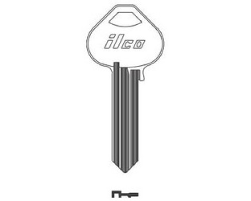 KABA ILCO CORP  A1011PZ NP A06  AA46068042              Cylinder Lock Key Blank, 6-Pin, Master, Brass, Nickel Plated, 6 Price Group, For Corbin/Russwin