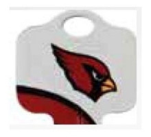 KABA ILCO CORP  KW1-NFL-CARDINALS A46               Decorative Key Blank, NFL Team Key, Kwikset/Titan, Cardinals Logo, KW1 Keyway, 46 Price Group