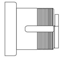 SCHLAGE ALLEGION BRAND  26-064 626        Door Lock Cylinder Housing, Satin Chrome, With Straight Cam, Without Core