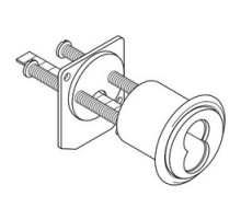 FALCON LOCK  C953 626               Door Lock Cylinder Housing, 6/7-Pin, Satin Chrome, For Interchangeable Core Rim Cylinder
