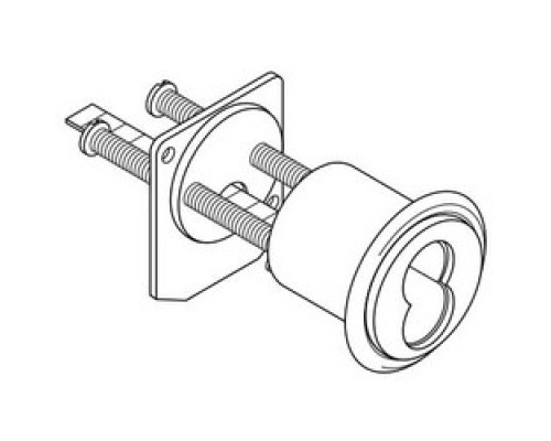 FALCON LOCK  C953 626               Door Lock Cylinder Housing, 6/7-Pin, Satin Chrome, For Interchangeable Core Rim Cylinder