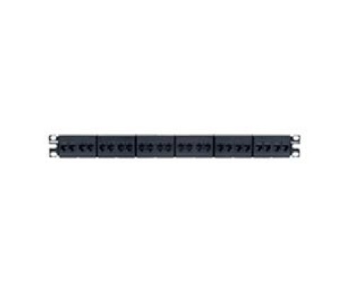 PANDUIT  CP24688BL               Cat 6 Coupler Patch Panel 24 Ports 1 RU Black