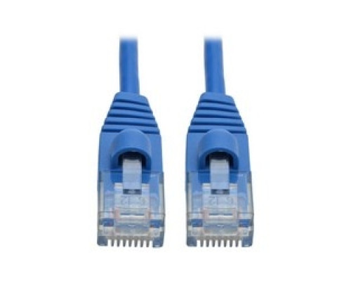TRIPP LITE N261-S06-BL        Cat6a Gigabit Snagless Molded Slim UTP Network Patch Cable RJ45 M/M , Blue, 6 ft.