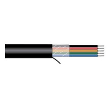 ALPHA WIRE  25070/15 BK199               Xtra-Guard 2 Abrasion Resistant PUR Cable, 18 AWG, 15 Conductor, Unshielded, 300 Volts, Slate