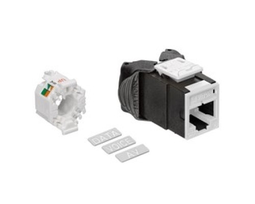 LEVITON  61UJK-RW6               Mod Jack, Atlas-X1, Category 6 UTP Connector, White