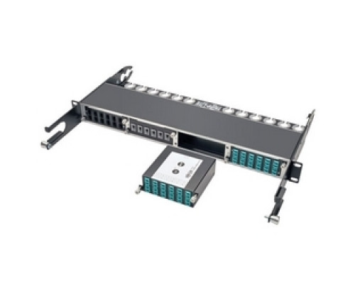 TRIPP LITE N484-1M24-LC12        100Gb/120Gb to10Gb Breakout Cassette, 24-Fiber OM4 MTP/MPO  Male w/Pins  to  x12  LC Duplex