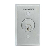 SCHLAGE ALLEGION BRAND  653-14 L2 NS 630        Single Direction Keyswitch, DPDT, Maintained, 5 Ampere at 30 Volt DC, With Dual Voltage Red/Green LED, 1-3/4