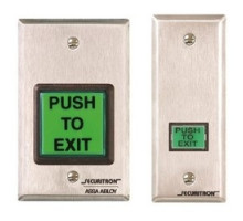 SECURITRON MAGNALOCK CORP  EEB2               Emergency Exit Button, 1-Gang, SPST, 12/24 Volt DC, With 30 Second Timer and Green/Red/Handicap Lens