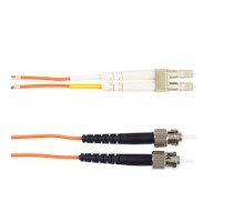 BLACK BOX NETWORK SERVICES EFN110-001M-STLC        OM1 62.5/125 Multimode Fiber Optic Patch Cable - OFNR PVC, ST to LC, Orange, 1-m 3.2-ft.