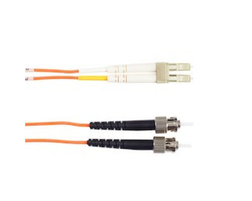 BLACK BOX NETWORK SERVICES EFN110-001M-STLC        OM1 62.5/125 Multimode Fiber Optic Patch Cable - OFNR PVC, ST to LC, Orange, 1-m 3.2-ft.