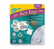 LUCKY LINE PRODUCTS INC  25129               Key Tag, Round, 1-Hole, 1-1/4