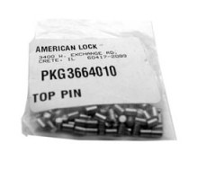 AMERICAN LOCK COMPANY  APKG3664010               Padlock Rekeying Pin, Top, Serrated, 100 each per Pack