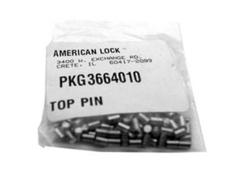 AMERICAN LOCK COMPANY  APKG3664010               Padlock Rekeying Pin, Top, Serrated, 100 each per Pack