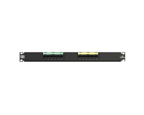 LEVITON  5G596-U12               GigaMax 5e Universal Patch Panel, 12-Port, 1RU, Category 5e.