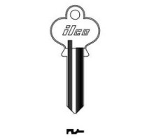 KABA ILCO CORP  1119 NP A04  AL4123700B              Cylinder Lock Key Blank, Brass, Nickel Plated, 4 Price Group, For Reading