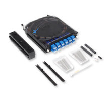 CORNING CCH-CS24-A9-P00RE        CCH Pigtailed Splice Cassette 24 F, LC UPC Duplex, Single-mode OS2 , Single-fiber 250 um