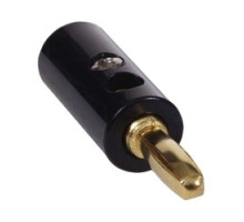 HUBBELL PREMISE WIRING  SPBK100               INFINe Connector, Audio/Video Connector,Speaker Post, Screw Terminal, 3/8in, Black