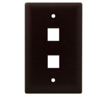 ON-Q/LEGRAND  WP3402BR               Keystone Wallplate, 1-Gang, 2-Port, 2.94