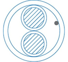 LIBERTY CABLE  L1602-7016-0350               Fire Alarm Cable, 16 AWG 2 Conductor Solid Non-Shielded Bare Copper Riser FPLR/CL3R