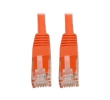 TRIPP LITE N200-006-OR        Premium Cat5/5e/6 Gigabit Molded Patch Cable, 24 AWG, 550 MHz/1 Gbps RJ45 M/M , Orange, 6 ft.