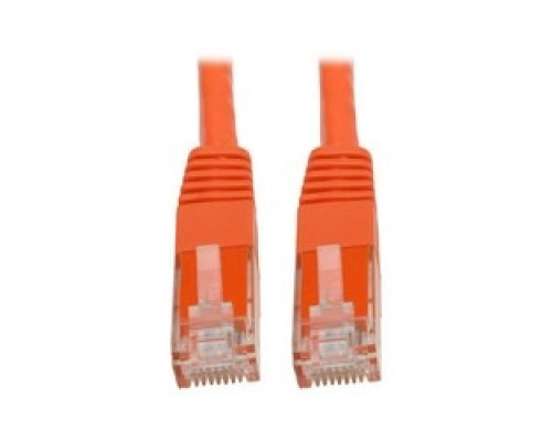 TRIPP LITE N200-006-OR        Premium Cat5/5e/6 Gigabit Molded Patch Cable, 24 AWG, 550 MHz/1 Gbps RJ45 M/M , Orange, 6 ft.