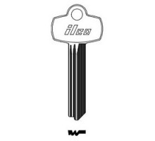 KABA ILCO CORP  A1114TB NP A05               Cylinder Lock Key Blank, Brass, Nickel Plated, 5 Price Group, For Best