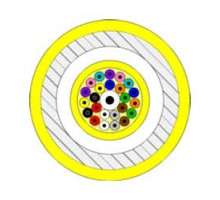 BERK-TEK  PDPK024AB0707-I/O-C4C5YEL               Premises Distribution Cable, Interlocking Armor, Aluminum Interlock, Tight Buffered, Plenum, 24-Fibers, OS2 Single-mode Fiber, Yellow Jacket
