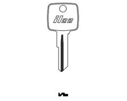 KABA ILCO CORP  1595 NP A04  AA00018922              Vehicle Key Blank, Brass, Nickel Plated, 4 Price Group, For Briggs and Stratton/Strattec