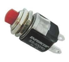 SECO-LARM USA INC  SS-032Q/RD               Pushbutton, Momentary, NO Switch, SPST, 12 Volt DC, 1 Ampere, Red, For 1/2