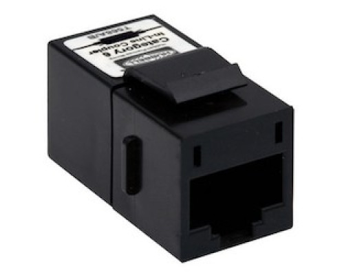 HUBBELL PREMISE WIRING  SFC6BK               INLINE COUPLER SNAP-FIT    SLIM CAT6           BLACK