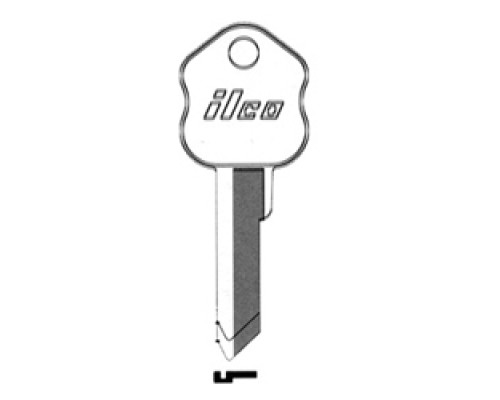 KABA ILCO CORP  SY6-NS NS A53               Safe Deposit Key Blank, 6-Pin, Natural Nickel Silver, 12 Price Group, For Security/Kumahira