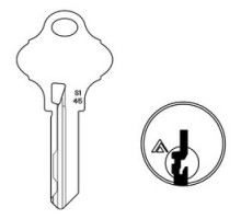 SCHLAGE ALLEGION BRAND  35-272-S145        Door Lock Cylinder Key Blank, Classic, Conventional, Everest 29, DO NOT DUPLICATE, Unembossed, Control, S145 Keyway, Nickel Silver