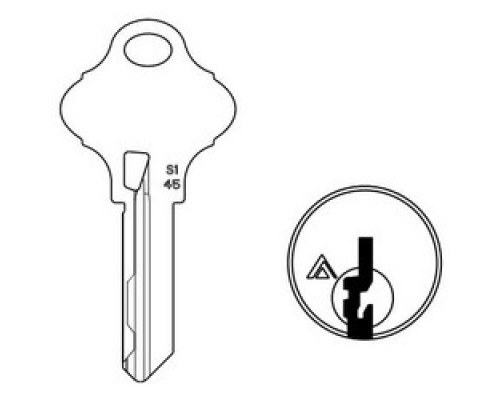 SCHLAGE ALLEGION BRAND  35-272-S145        Door Lock Cylinder Key Blank, Classic, Conventional, Everest 29, DO NOT DUPLICATE, Unembossed, Control, S145 Keyway, Nickel Silver