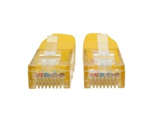 TRIPP LITE N200-001-YW        Premium Cat5/5e/6 Gigabit Molded Patch Cable, 24 AWG, 550 MHz/1 Gbps RJ45 M/M , Yellow, 1 ft.