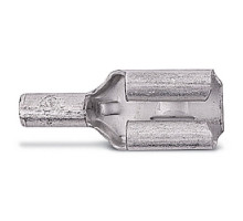 THOMAS & BETTS  A18-250               Non-Insulated Female Disconnect, Wire Range #22-#18 AWG, Copper, Tin Plated, Length .73 Inches, Width .31 Inches, Tab Size .250x.032