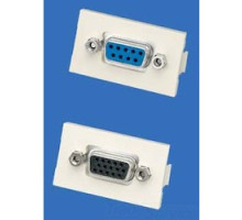 PANDUIT  CMD9CWHY               D-Sub Connector, 9 Pin, 2 Port Female/Female Coupler, White