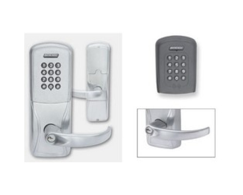 SCHLAGE ALLEGION BRAND  AD200-993R70MTK-SPA-626-B-LHR 4B        Electronic Door Lock, Rim/CVC/CVR Exit Trim Chassis, Multi-Technology, Keypad, Left Hand Reverse, Sparta Lever, Satin Chrome, Without 7-Pin SFIC Cylinder, For Class/St