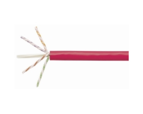 COMMSCOPE SYSTIMAX SOLUTIONS  760107243  2091B RED C6A 4/23 U/UTP W1000              Copper Cable, GigaSPEED X10D 2091B, Category 6A, 23 AWG, 4 Pair, Unshielded, UTP, Solid Bare Copper Conductor, FEP/PVC, CMP, Plenum Cable, Red Jacket, 10