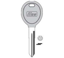 KABA ILCO CORP  Y162-PT NP               Vehicle Key Blank, Transponder Key, Brass, Nickel Plated, For Chrysler