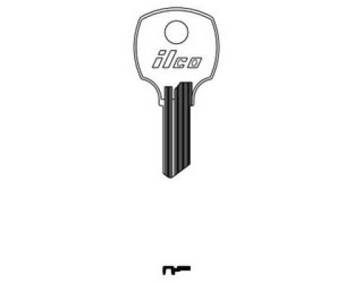 KABA ILCO CORP  M1069C NP A14               Cabinet Lock Key Blank, Brass, Nickel Plated, 14 Price Group, For NCL/National