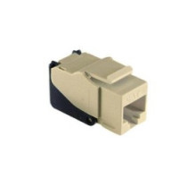ON-Q/LEGRAND  WP3560LA               Keystone Insert, Snap and Go, Cat 6, 4-Pair, 26 to 22 AWG Unshielded Twisted Pair Cable, T568A/B Wiring, ABS Plastic, Light Almond