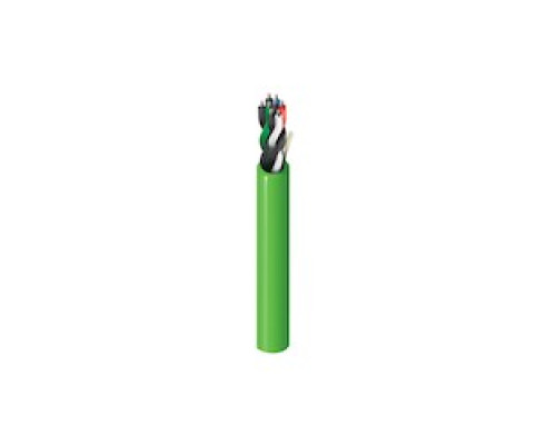 BELDEN BAV  DEIP184U               Digital Electricity optimized, Indoor, 18 awg, 4 Stranded Tinned-Copper Pairs, Unshielded, Plenum Rated Apple Green Jacket