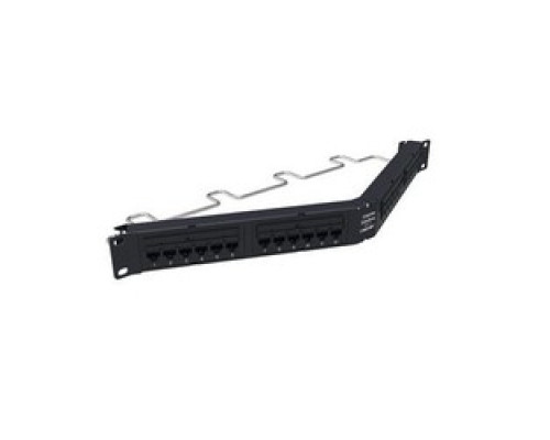 COMMSCOPE UNIPRISE SOLUTIONS  760180067  UNPA-6-DM-1U-24              Uniprise Angled Universal Cat6 Panel 1U 24 Port