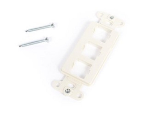 COMMSCOPE ENTERPRISE SOLUTIONS  108265455  M108FR3-262              M108 Flush Mounted Modular Mounting Frame, Three Port, White